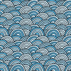 Sea background Hand drawn vector illustration N12