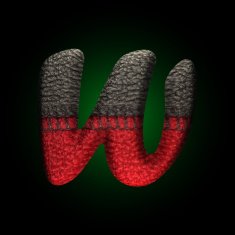 vector wool letter N29