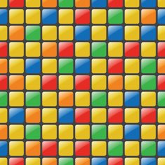 Colorful mosaic seamless vector pattern