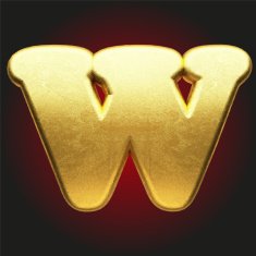 vector golden letter N57