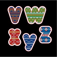 knitted alphabet - VWXYZ N2