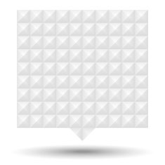 White Textured Speech Bubble