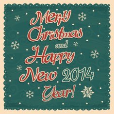 merry christmas and happy new year banner N2