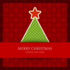Christmas Tree Vector Background N2