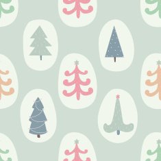 Seamless pattern with Christmas trees N31