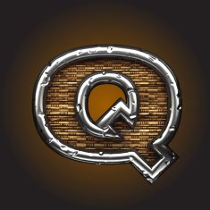 Wood and Metal Figure q