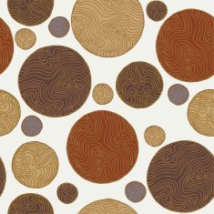 Abstract decorative seamless texture with round elements