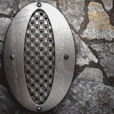 metal and stone background N347