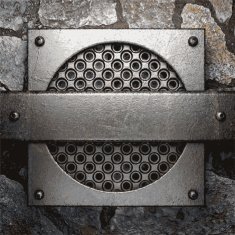 metal and stone background N348