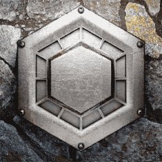 metal and stone background N352