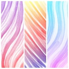 Set of Colorful water color painting background N301