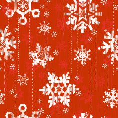 Seamless Snow Red