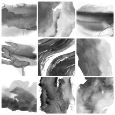 Set of Colorful water color painting background N305