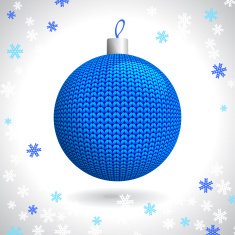 Knitted Christmas Ball N10