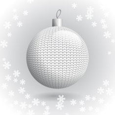 Knitted Christmas Ball N11