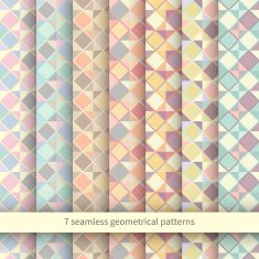 Set of Seamless Argyle Sweater Backgrounds N2