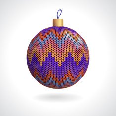 Knitted Christmas Ball N13