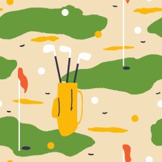 Elegant background for golf lovers Vector seamless N2