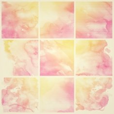 Set of Colorful water color painting background N355