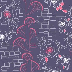 decorative seamless pattern with roses N2