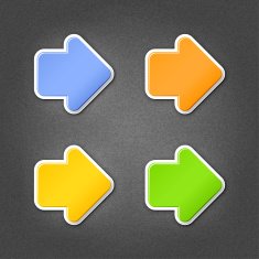 Arrow sticker direction icon internet label web sign noise texture