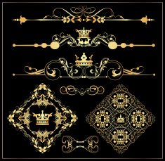 Decorative Elements Old Style - set 4