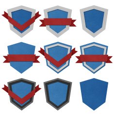 Set of retro vintage badges and labels N36