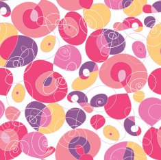 Colorful Geometric Shells Seamless Pattern Background N2