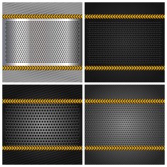 Punched metal chromium surface set