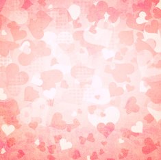 Grunge red hearts illustration background N2