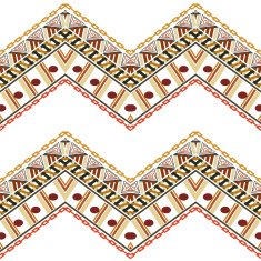 Abstract seamless texture in ethnic style Stock Vector