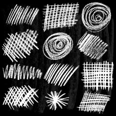 Set of textures Blackboard and chalk N2