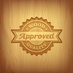Wood carving text approved design