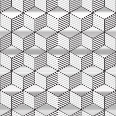 Cube background line design seamless pattern