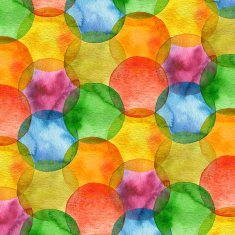 Abstract watercolor circle painted background N7
