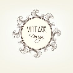 Beautiful rounded vintage frame N2