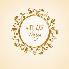 Floral decorated rounded frame