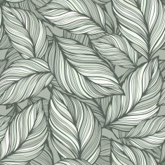 Seamless green leaves background N5