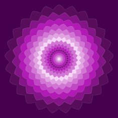 ornamental geometric hand-drawing bright purple spectral colored vector background
