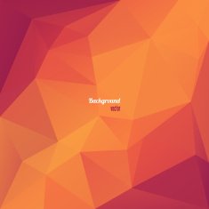 Abstract geometrical triangles in red and orange