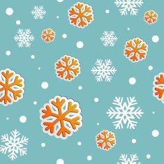 Abstract Christmas seamless background with snowflakes N3