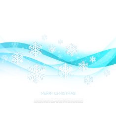 Merry Christmas greeting card with snowflakes N10
