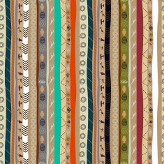 Seamless ethnic pattern with animals