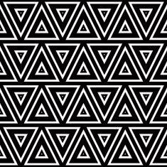 Seamless geometric black and white stripes background simple N4