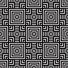 Seamless geometric pattern black and white simple vector N2