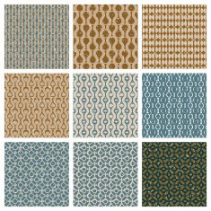 Vintage style aged seamless tiles set with grungy dirt textures