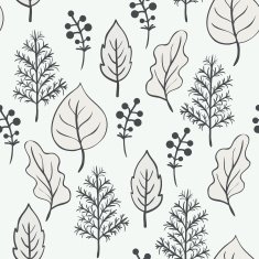 Seamless leafs pattern N4