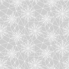 lace white snowflakes pattern N4