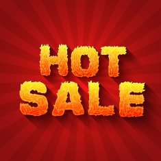 Fire hot sale text on a red background Vector design N4