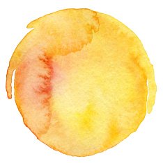 Abstract circle watercolor painted background N7